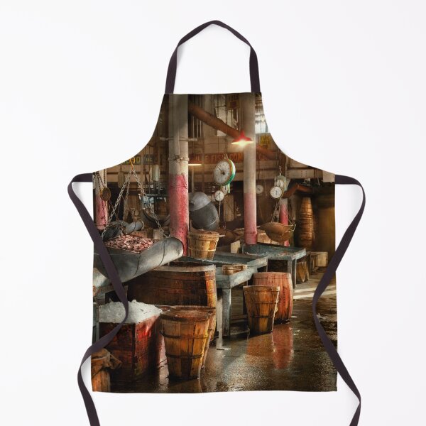 Item preview, City - NY - Inside the Fulton Fish Market 1954 designed and sold by Mike Savad Photography.