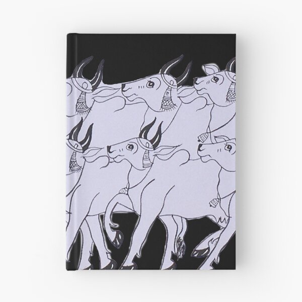 Item preview, Group of Cows, Indian folk art, phad painting, indian painting designed and sold by gopalpjoshi.