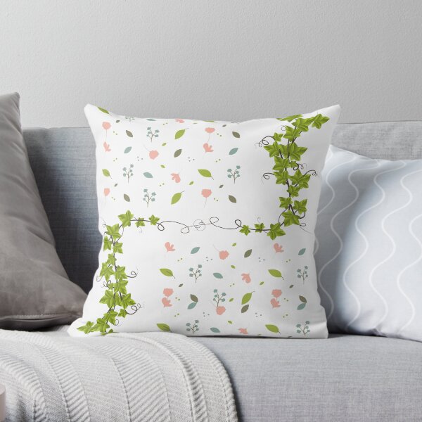 green colorful pillows Throw Pillow
