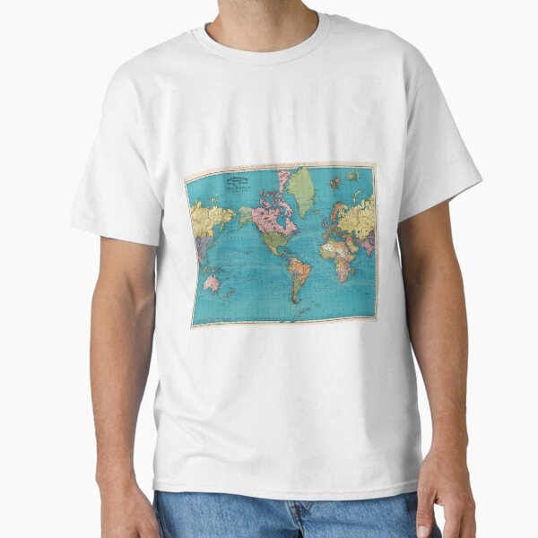 Item preview, Vintage Map of The World (1897) designed and sold by BravuraMedia.