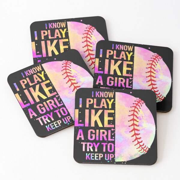 Item preview,  Baseball - I know I play like a girl try to keep up designed and sold by Jackchann.