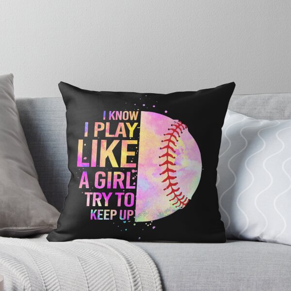 Item preview,  Baseball - I know I play like a girl try to keep up designed and sold by Jackchann.