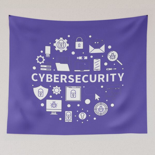Item preview, Vector Cybersecurity Circular Concept Outline designed and sold by WearWolfDesigns.