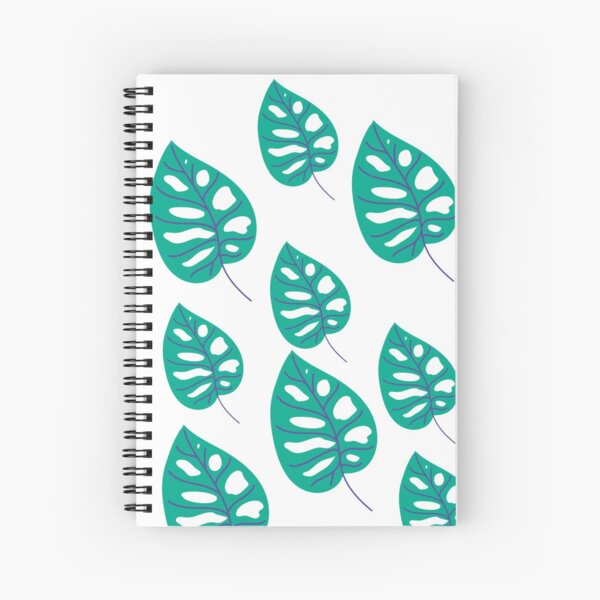 green leaf pillows Spiral Notebook