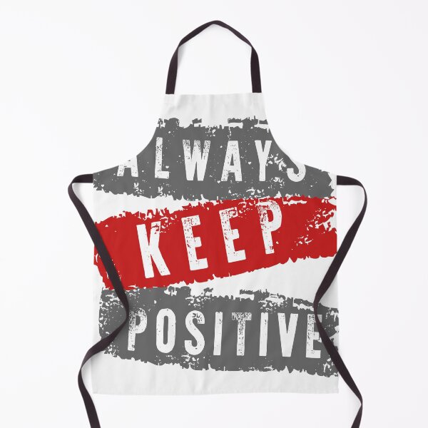 Item preview, always keep positive | motivation and positive typography with eroded stripes  designed and sold by K-Klub.