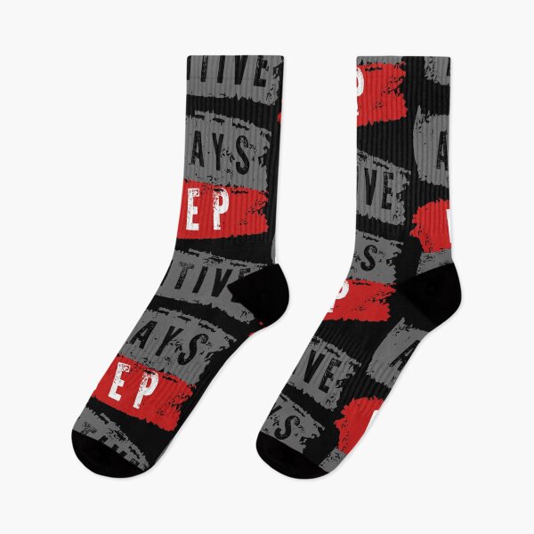 Item preview, always keep positive | motivation and positive typography with eroded stripes  designed and sold by K-Klub.