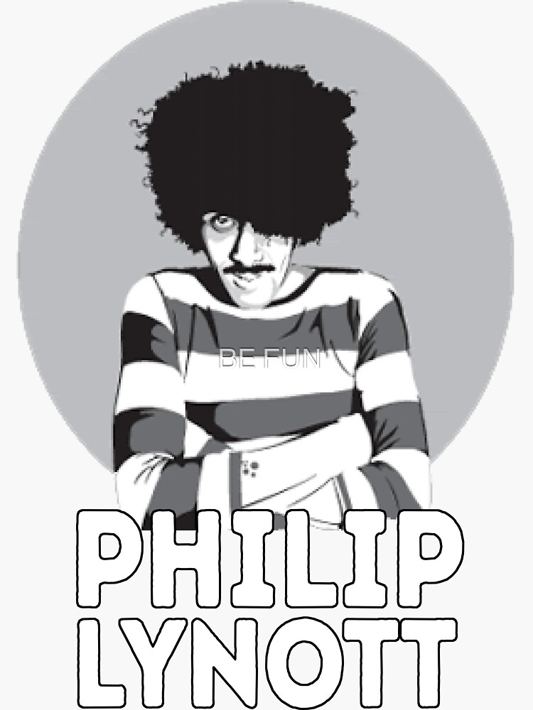 Phil Lynott Lizzy Lover Sticker For Sale By Zoro33 Redbubble