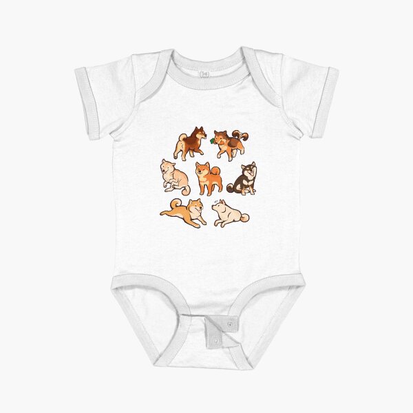 Item preview, shibes in blue designed and sold by Colordrilos.