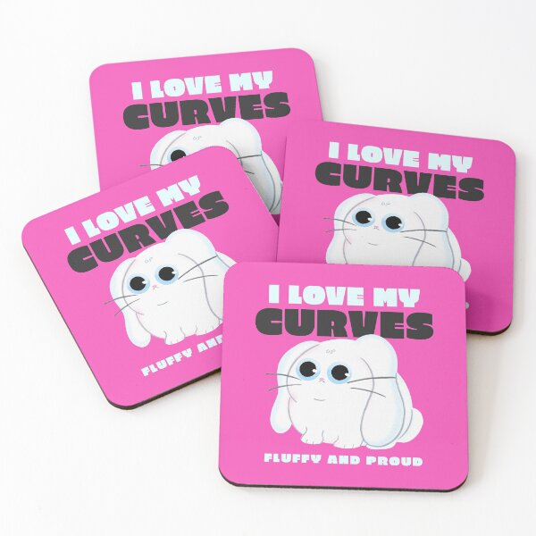 Item preview, I love my curves fluffy and proud designed and sold by RareLoot19.