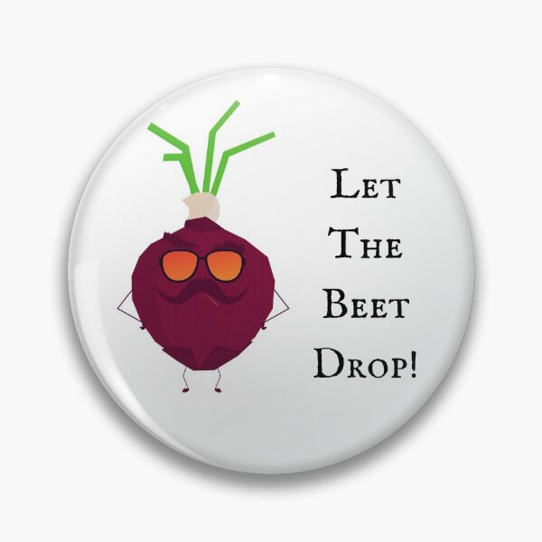 Item preview, Let The Beet Drop | Vegan Pun designed and sold by Nikiolilalala.