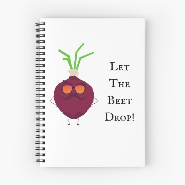 Item preview, Let The Beet Drop | Vegan Pun designed and sold by Nikiolilalala.
