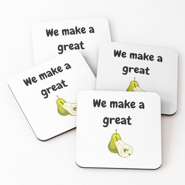 Item preview, We Make A Great Pear | Vegan Pun designed and sold by Nikiolilalala.