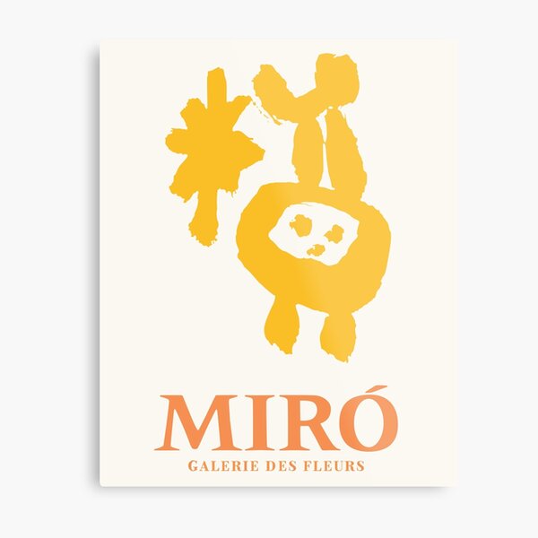 Aperçu de l'œuvre Exposition d'art Miro Yellow créée et vendue par MarcelleDesign.