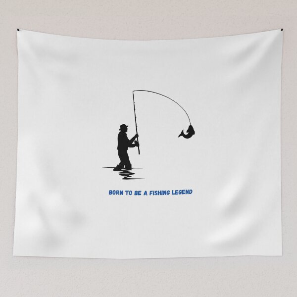 Item preview, Born to be a fishing legend designed and sold by EagleArtist12.