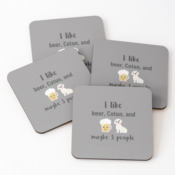 Item preview, I Like Beer,  Coton, and Maybe 3 People designed and sold by CactusFamily.