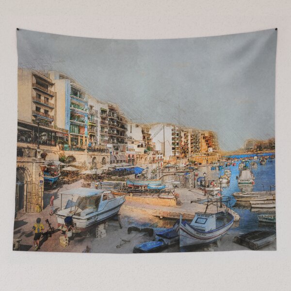 Item preview, Malta city landscape #malta designed and sold by JBJart.