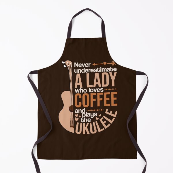 Item preview, Funny ukulele and coffee lady designed and sold by DeliriousSteve.