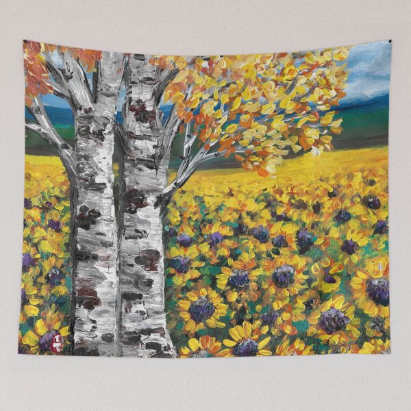 Item preview, Birch tree and Sunflower designed and sold by Roy & Tiffany.