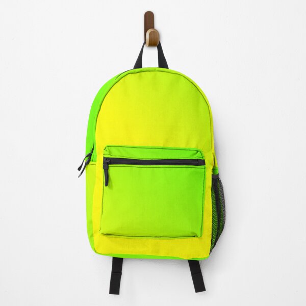 lime green backpack