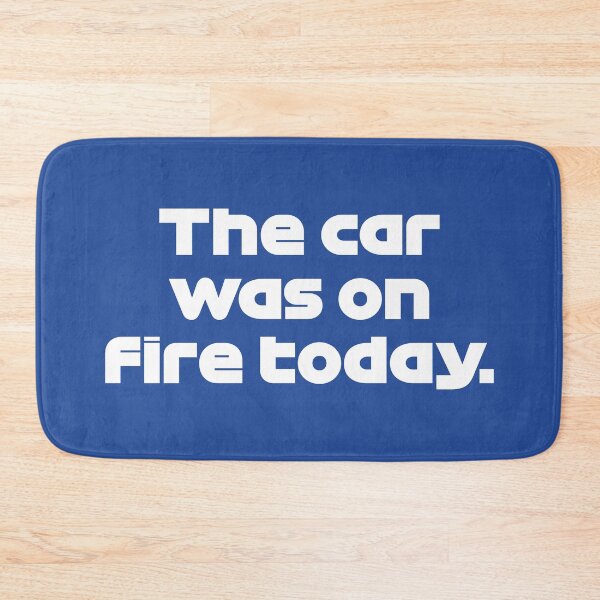 Item preview, The Car Was On Fire Today - VER. Radio Voice Styrian GP 2021 (Dark Blue BG) designed and sold by FilipeFerreira.