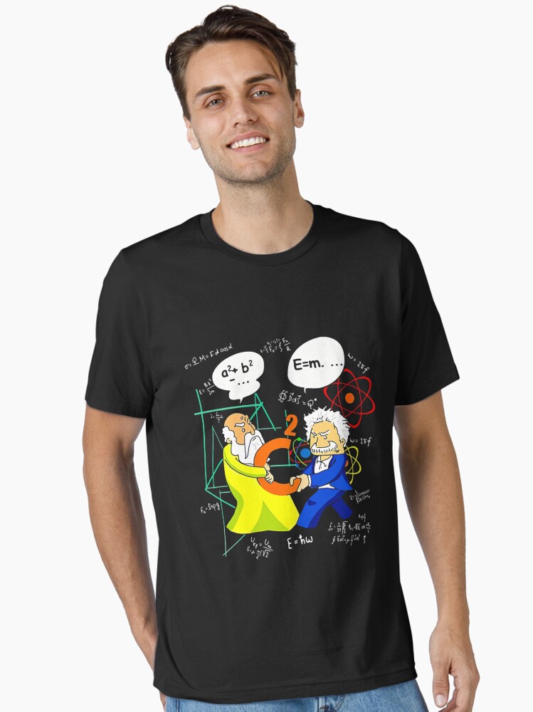 Thumbnail 1 of 7, Essential T-Shirt, Pythagoras And Einstein Essential T-Shirt designed and sold by HarrisonBartell.