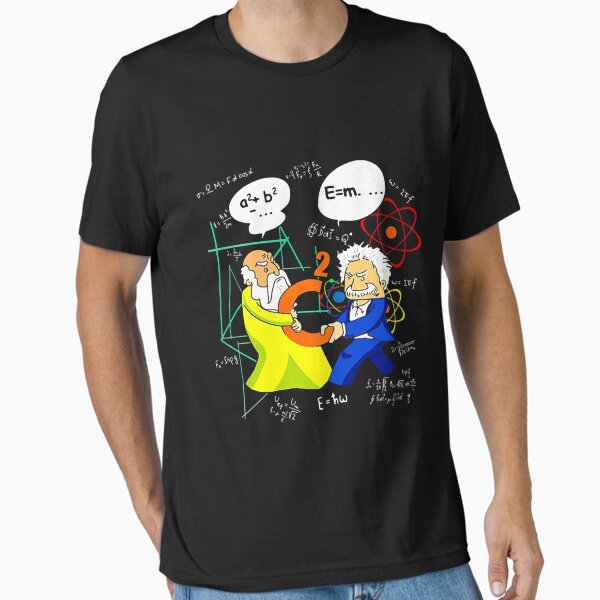 Item preview, Pythagoras And Einstein Essential T-Shirt designed and sold by HarrisonBartell.