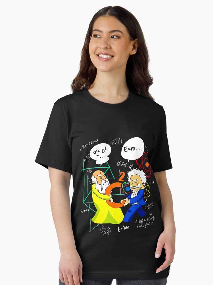 Thumbnail 2 of 7, Essential T-Shirt, Pythagoras And Einstein Essential T-Shirt designed and sold by HarrisonBartell.