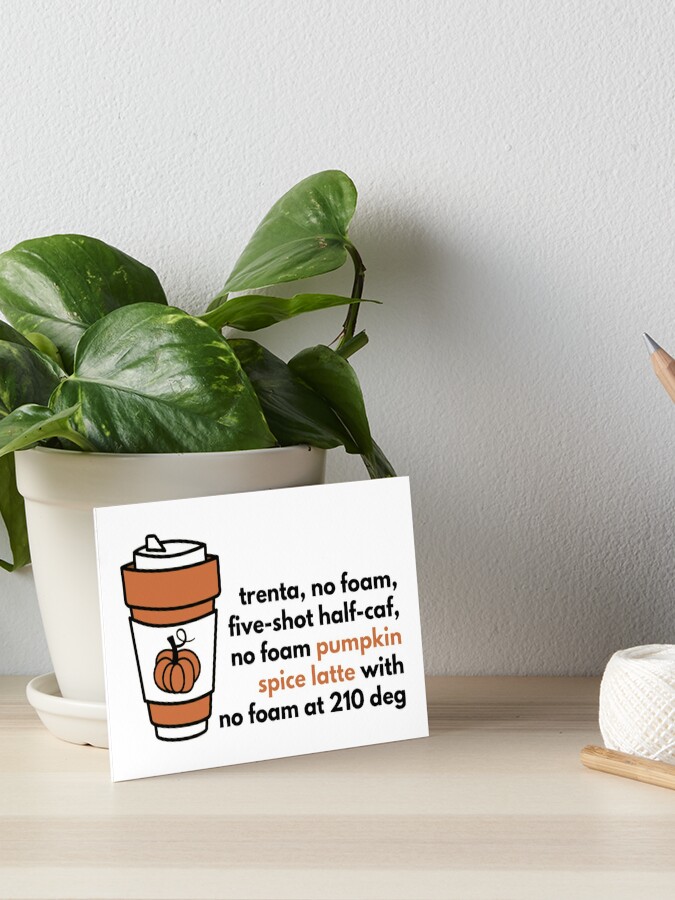 Chanel Oberlin’s Coffee Order (Scream Queens) Art Board Print