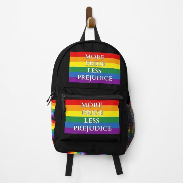 Item preview, More Pride Less Prejudice with Pride Flag - Pride Month designed and sold by CaitU.