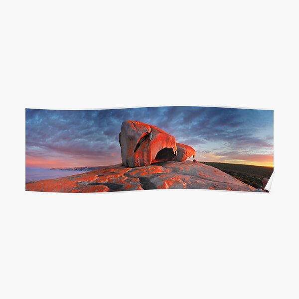 Remarkable Rocks Sunrise, Kangaroo Island, South Australia Poster