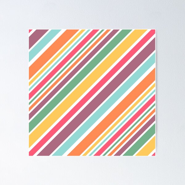 Item preview, Colorful diagonal stripes design designed and sold by BattaAnastasia.
