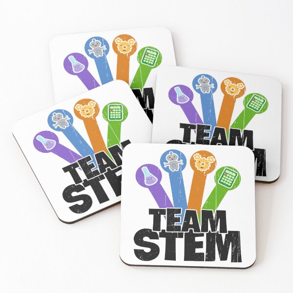 Item preview, Team Stem: Science, Technology, Engineering, Math Kawaii Icons  designed and sold by Happy Puppy Print On Demand.