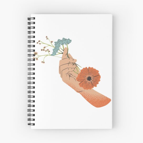 Item preview, Sosteniendo una gran flor de naranja designed and sold by MIDDLX.