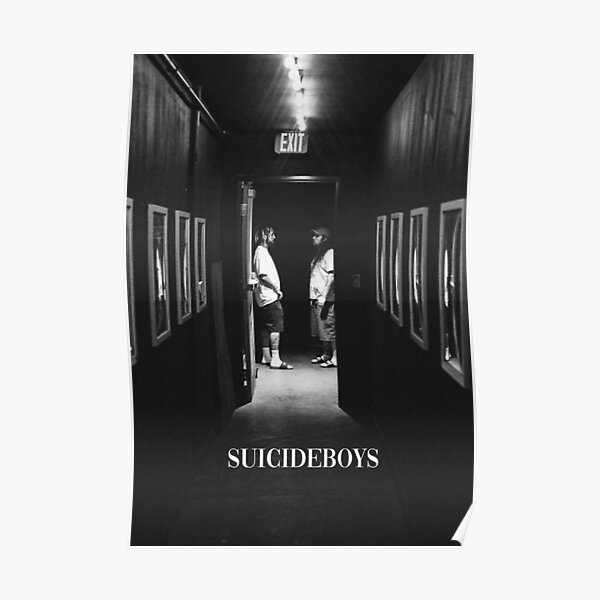 Suicideboys ruby and scrim posing for picture poster design Poster