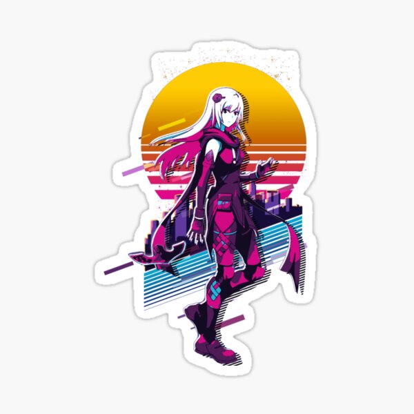 Vista previa del artículo con la obra «Kasane - Scarlet Nexus * retro de los años 80 | Regalo perfecto», diseñado y vendido por jeaneei.