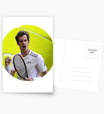 Andy Murray Tennisball Postkarten