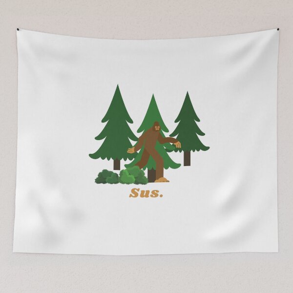 Item preview, Funny "Sasquatch is Sus" Design - Mashup of Amogus and Sasquatch themes designed and sold by artvandelay67.