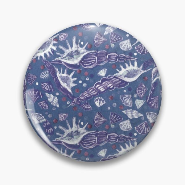 Item preview, Seashells Sea Shells Underwater Pattern Paper Collage Moody Blue designed and sold by Julia Khoroshikh.