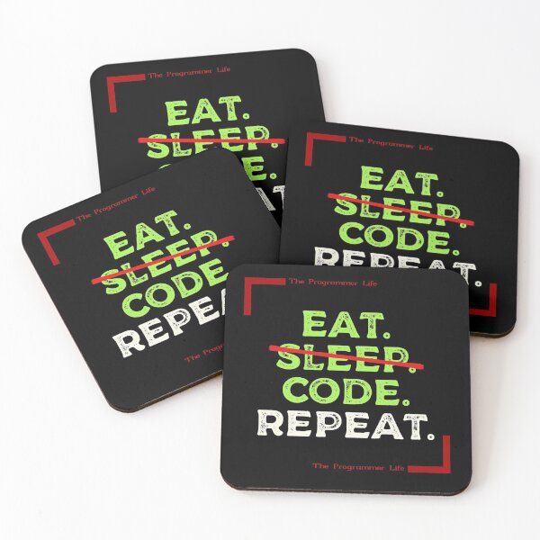Item preview, Eat. Sleep. Code. Repeat. (Text) designed and sold by the-krisney-way.