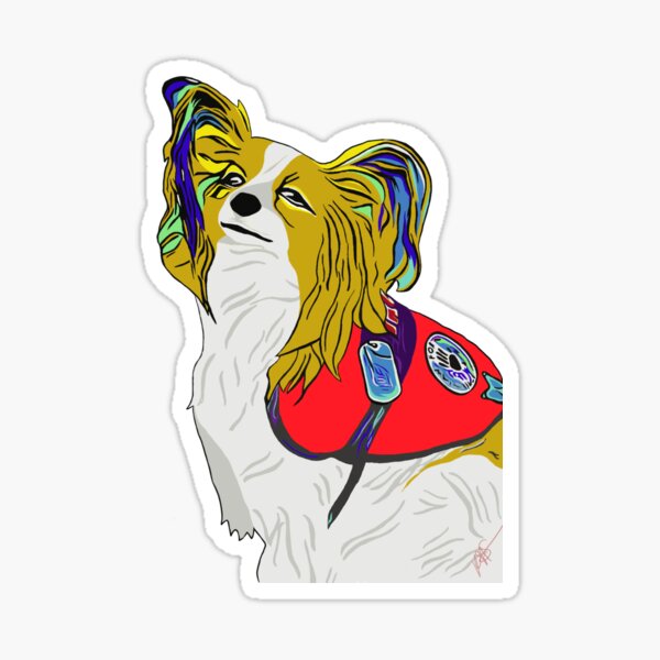 Sticker Papillon Hund Redbubble