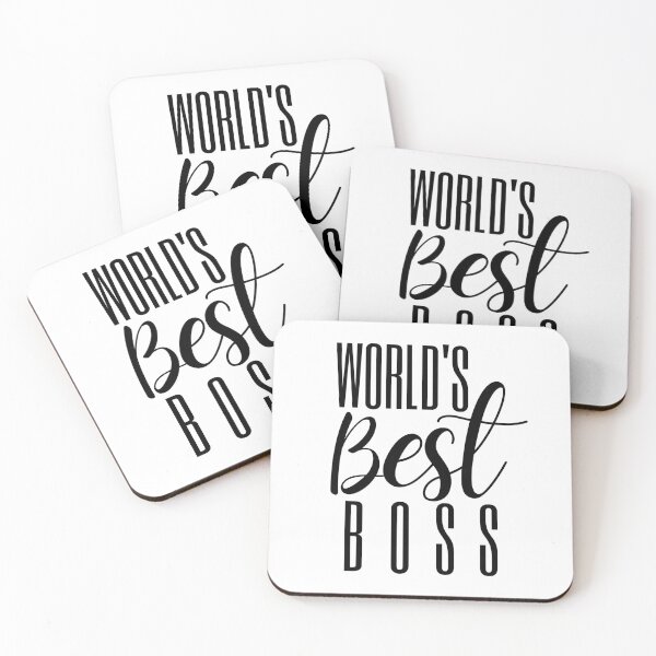 Item preview, A Great Gift for Your Boss or Co-worker  "World's best boss." designed and sold by QuoteActually.