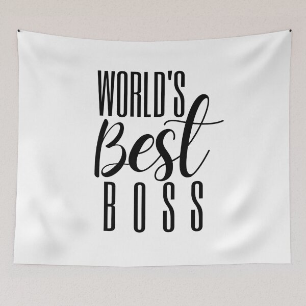 Item preview, A Great Gift for Your Boss or Co-worker  "World's best boss." designed and sold by QuoteActually.