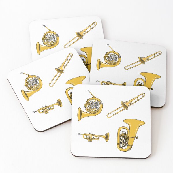 Item preview, Brass Instruments Sticker Pack Pattern designed and sold by doodlerob.
