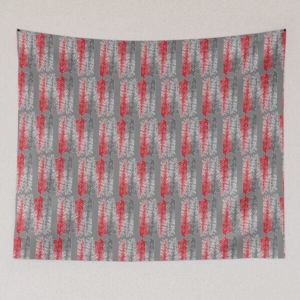 Item preview, Magic leaf Red Gray designed and sold by Fashion Goz.
