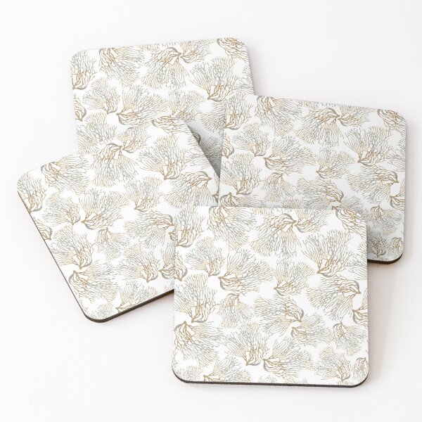 Item preview, Watercolor Sea Coral Pattern Beige designed and sold by Primroaddesigns.