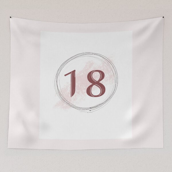 Item preview, Number Eighteen 18 designed and sold by 90onlinecart.