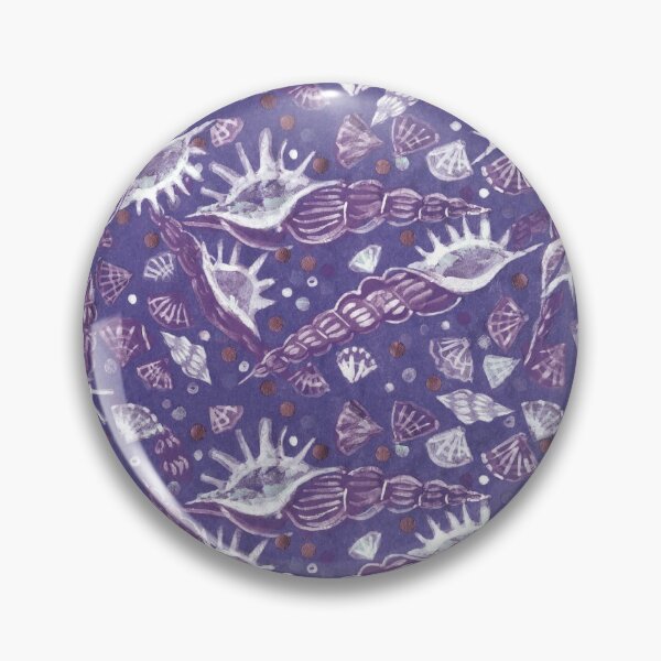 Item preview, Seashells Sea Shells Underwater Pattern Paper Collage Moody Violet designed and sold by Julia Khoroshikh.