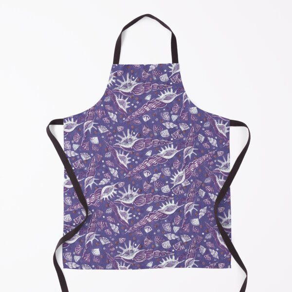 Item preview, Seashells Sea Shells Underwater Pattern Paper Collage Moody Violet designed and sold by Julia Khoroshikh.