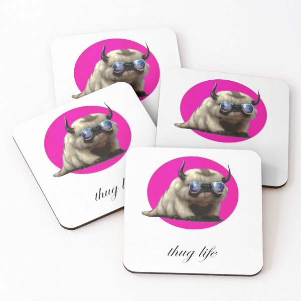 Item preview, Appa with a choppa, thug life pink version designed and sold by endless-miko.