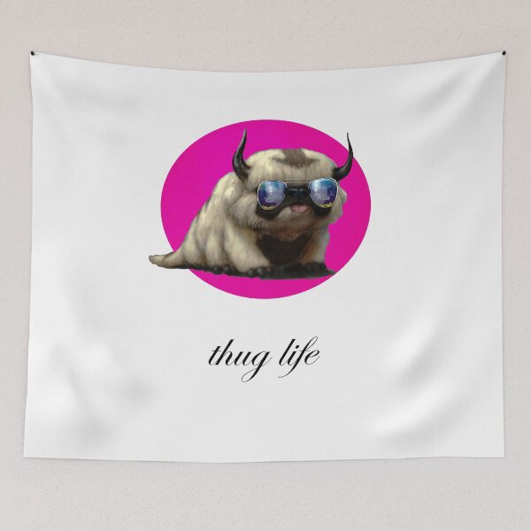 Item preview, Appa with a choppa, thug life pink version designed and sold by endless-miko.